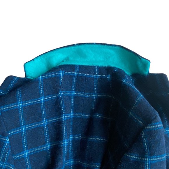 Talbots Wool Plaid Duck Blazer Preppy Riding Academia Countryside Old Money-4 - Picture 9 of 16